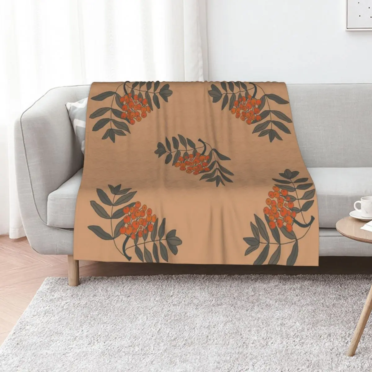 Rowan grandma style pattern Throw Blanket Luxury Thicken christmas decoration Polar manga Sleeping Bag Decorative Beds Blankets