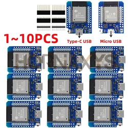 1-10pcs/d1 mini live esp32 ESP-32 wifi + bluetooth internet der sachen entwicklung board based esp8266 voll funktions TYPE-C