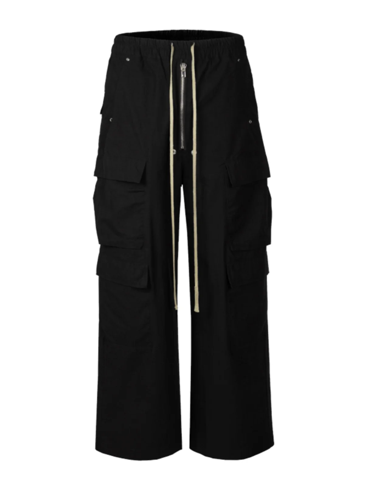American High Street GethBela-plones de trabajo de pierna ancha para hombre, plón informal recto, largo hasta el suel...