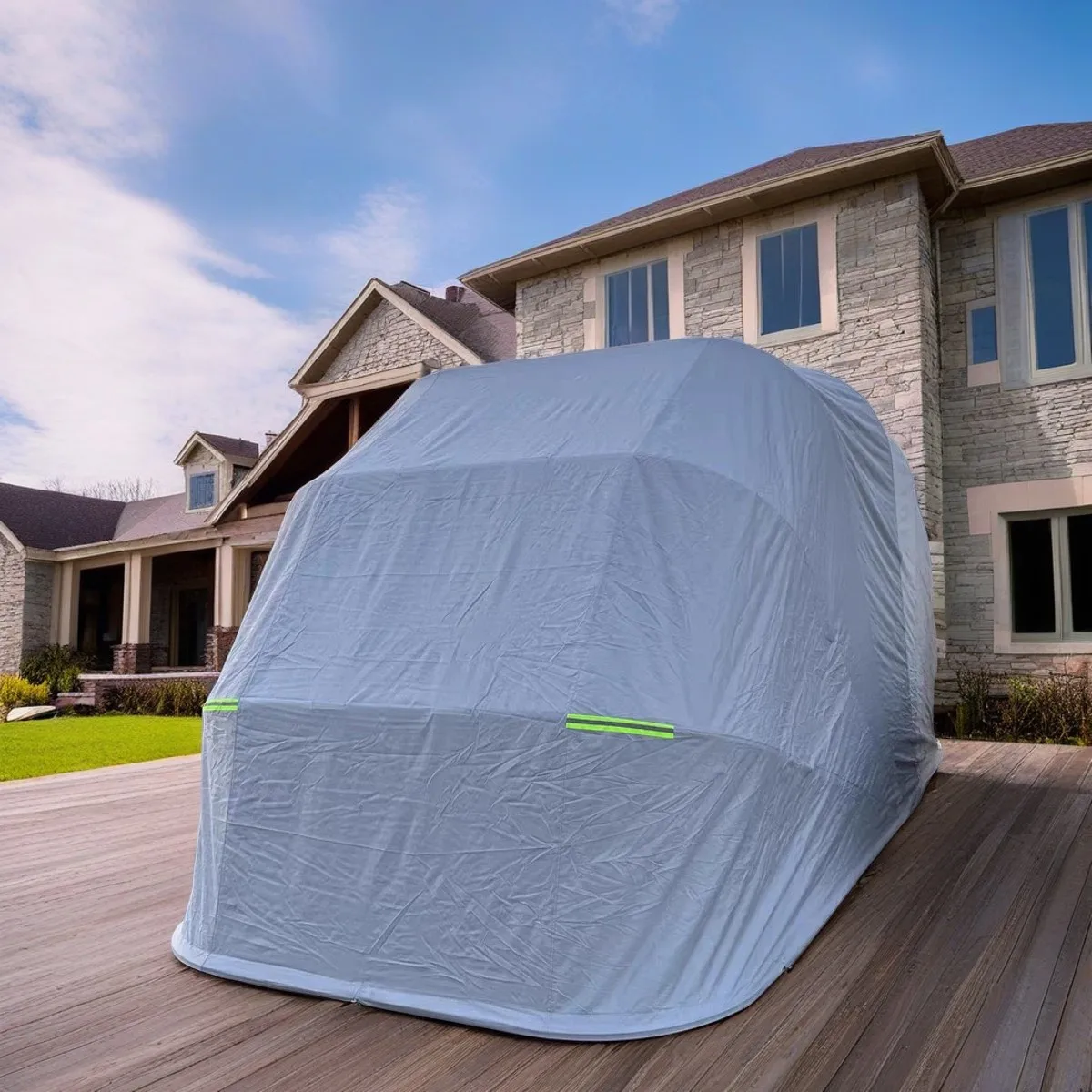 Amas Waterproof Snow Dust Wind Weather Car Protection Cover Folding garage For Suv/sedan/pickup Truck Full Car Cover