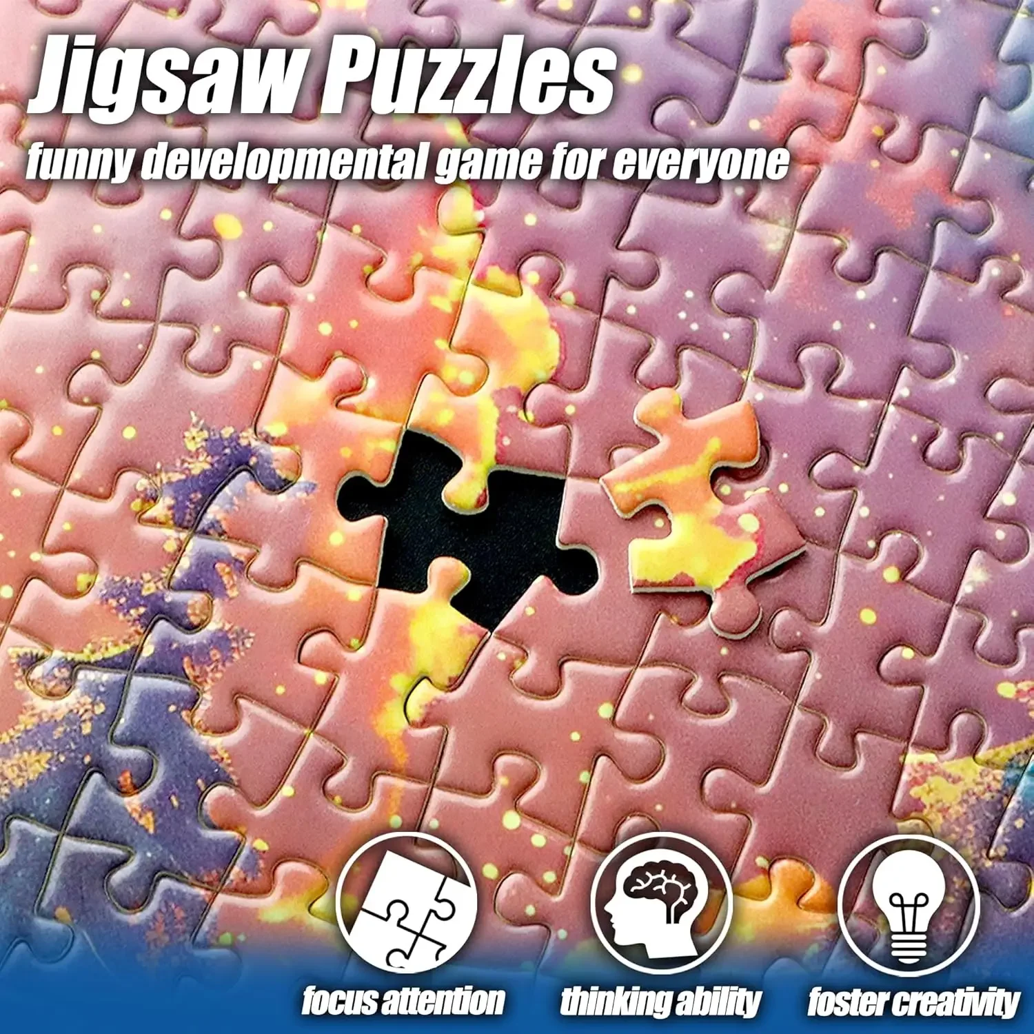 Snowy Cottage Adult Wooden Puzzle 300/500/1000Pcs Jigsaw Puzzles for Gameroom Bedroom Livingroom Decor Birthday Holiday Gift