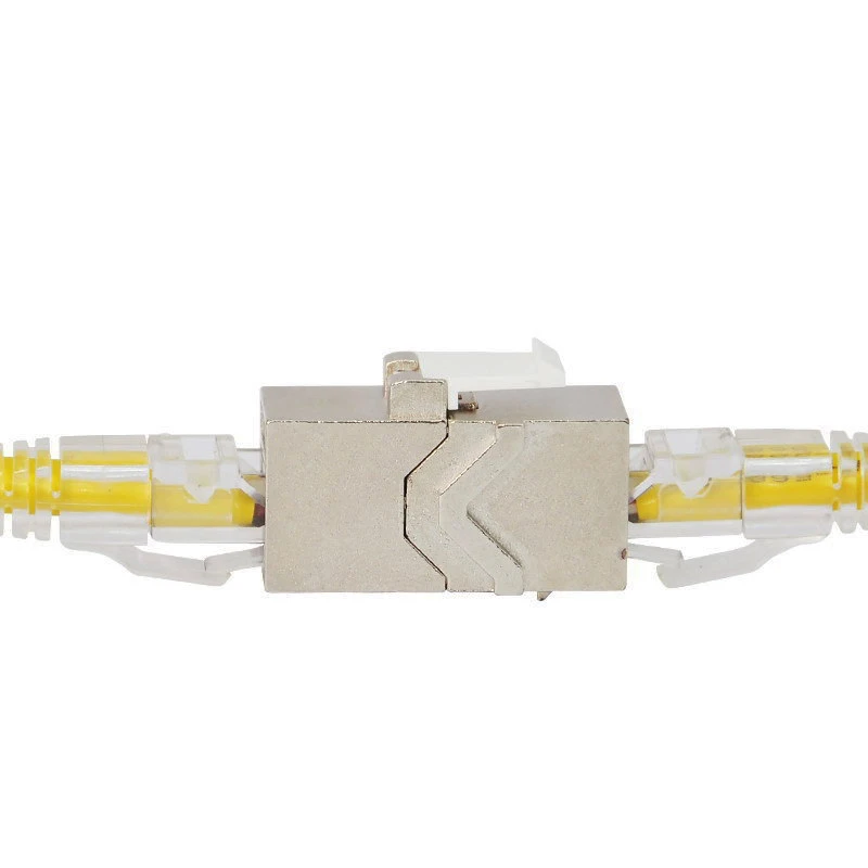 Piastra frontale per pannello a parete CAT6A RJ45 con scudo a 3 porte in lega di zinco femmina bianca Presa LAN CAT.6A 86x86mm per connettore di rete 10G