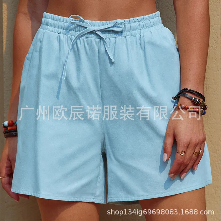 

2022 Women's Shorts Lace-up Slim Fit Hot Pants Shorts Women's Pants Women's Shorts
