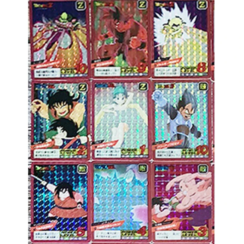 DIY Homemade Dragon Ball 1th Son Goku Piccolo Flash Card  A Set of 38pcs Anime Game Peripheral Collection Christmas Present