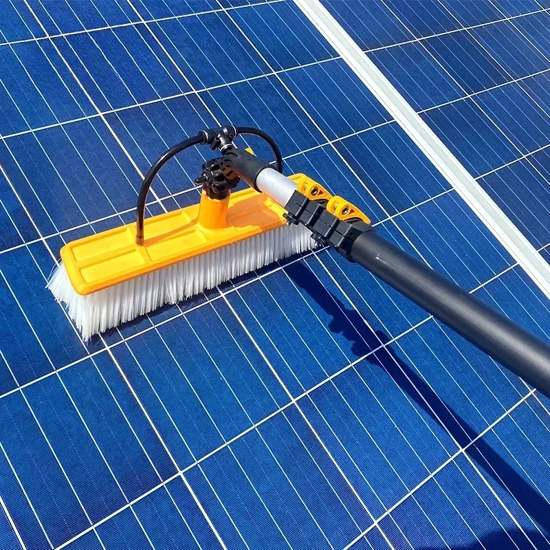 Solar photovoltaic panel cleaning water spray brush tool Plant roof Distributed power station cleaning water brush