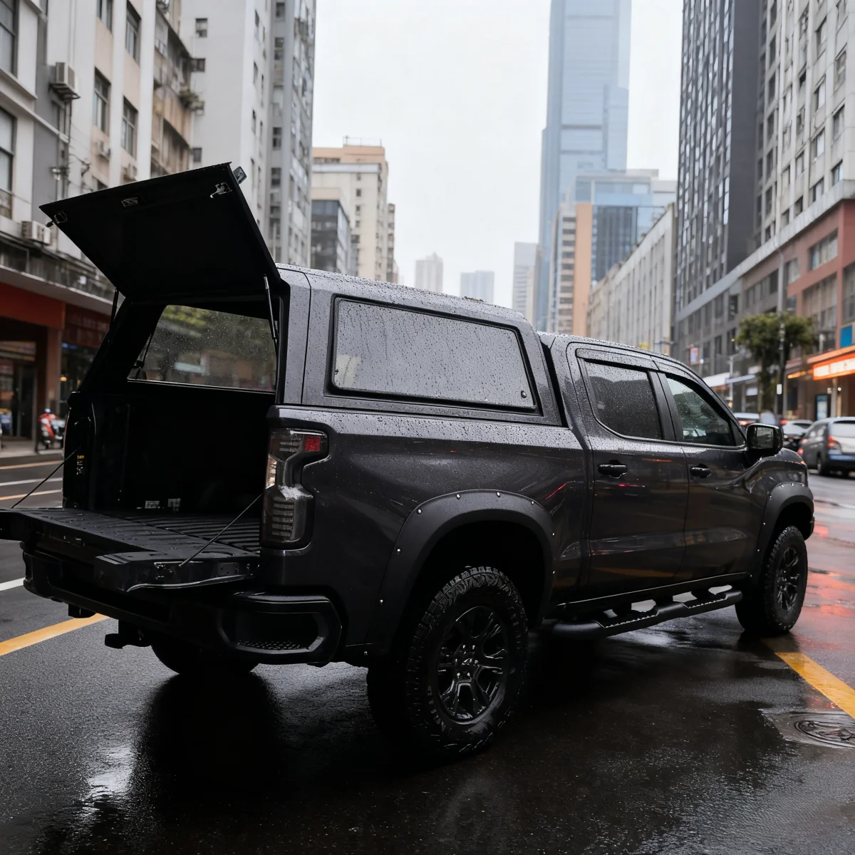 

Factory Direct OEM Custom 4x4 Wholesale Rainproof Ute Hardtop Pickup Toppers Canopy Auto Parts for SILVERRADO 1500 5.8FT