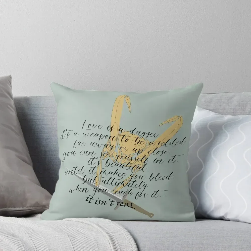 

love is a dagger... Throw Pillow home decor items New year ornamental pillows for living room pillow