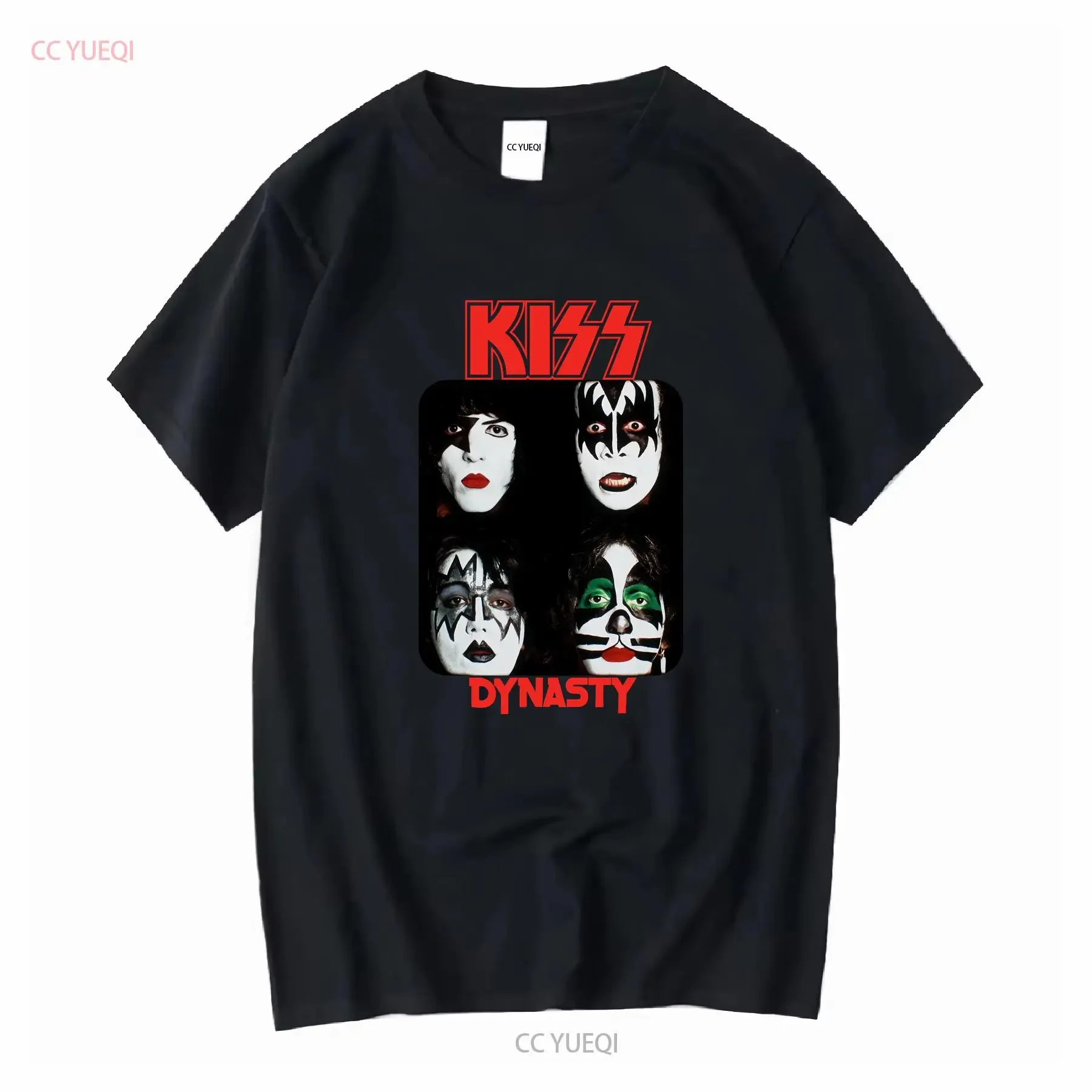 

Футболка группы Kiss Dynasty, винтажная мужская хлопковая футболка всех размеров, с длинными или короткими рукавами, винтажная, слегка мягкая, растянутая