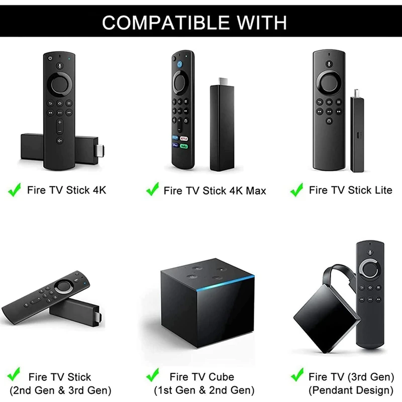 Universal Voice Remote Control Compatible with Amazon Fire TV Stick / Fire TV Cube / Fire TV Stick 4K Remote Control