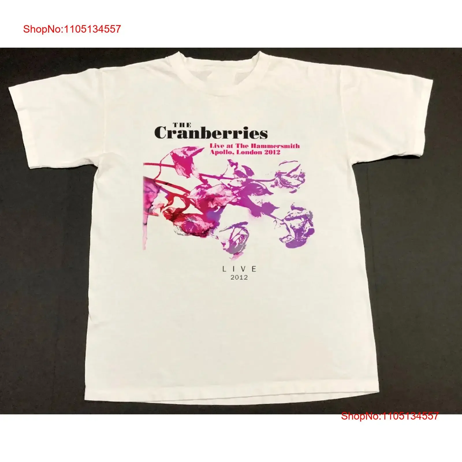 Vintage 2012 The Cranberries Band T shirt size S 5XL vintage Washed homme Breathable Stylish Slightly Top For Everyday Wear