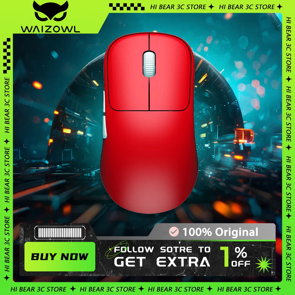 

Waizowl Ogm Cloud Wireless Mosue Paw3395 Nordic 52840 Tri Mode FPS Gaming Mouse 4000Hz Mouse Customized Gaming Accessories Gift