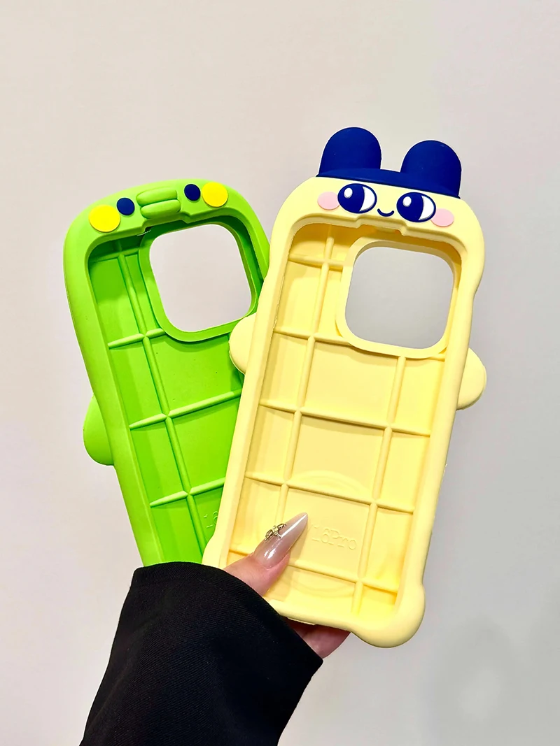 حافظة كارتونية لطيفة تماغوتشي ثلاثية الأبعاد مضادة للسقوط والغبار لهاتف آيفون 17 16 15 14 13 برو ماكس مضادة للخدش وقابلة للغسل من السيليكون #1