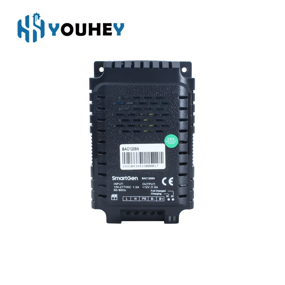 SmartGen BAC1205N BAC2403N 5A 3A Generator Intelligent Battery Charger Float Charge Short Circuit Reverse Connection Protection