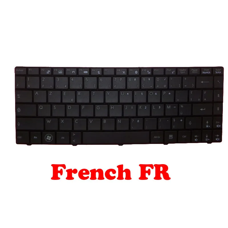 

FR IT Keyboard For MSI X320 X300 X340 U230 S1N-1EIT2A1-SA0 V103522AK1 S1N-1EFR291-SA0 S1N-1EUS221-SA0 S1N-1EBE2A1-SA0 V109345A