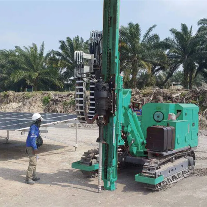 Solar Piling Machine Ground Screw Pile Driver Vibrating Hammer Pile Driver