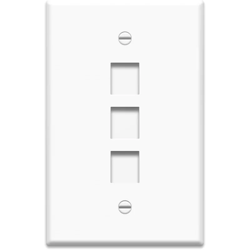 Placa de pared de gran tamaño, placa de pared grande de una sola unidad, la placa de pared de 3 puertos es de 75 pulgadas de mayor y más amplia que las placas de pared de tamaño, Wh