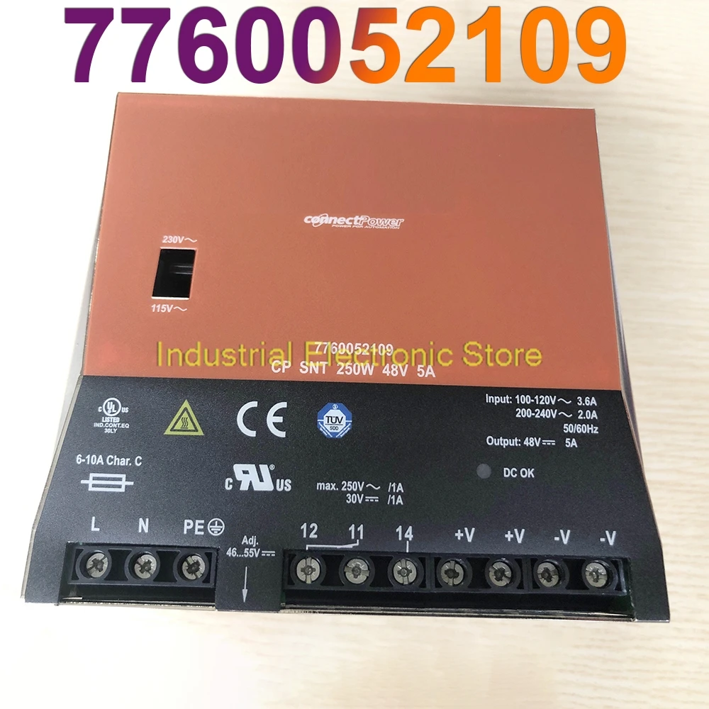 New CP SNT 250W 48V 5A Power Supply For Weidmuller 7760052109