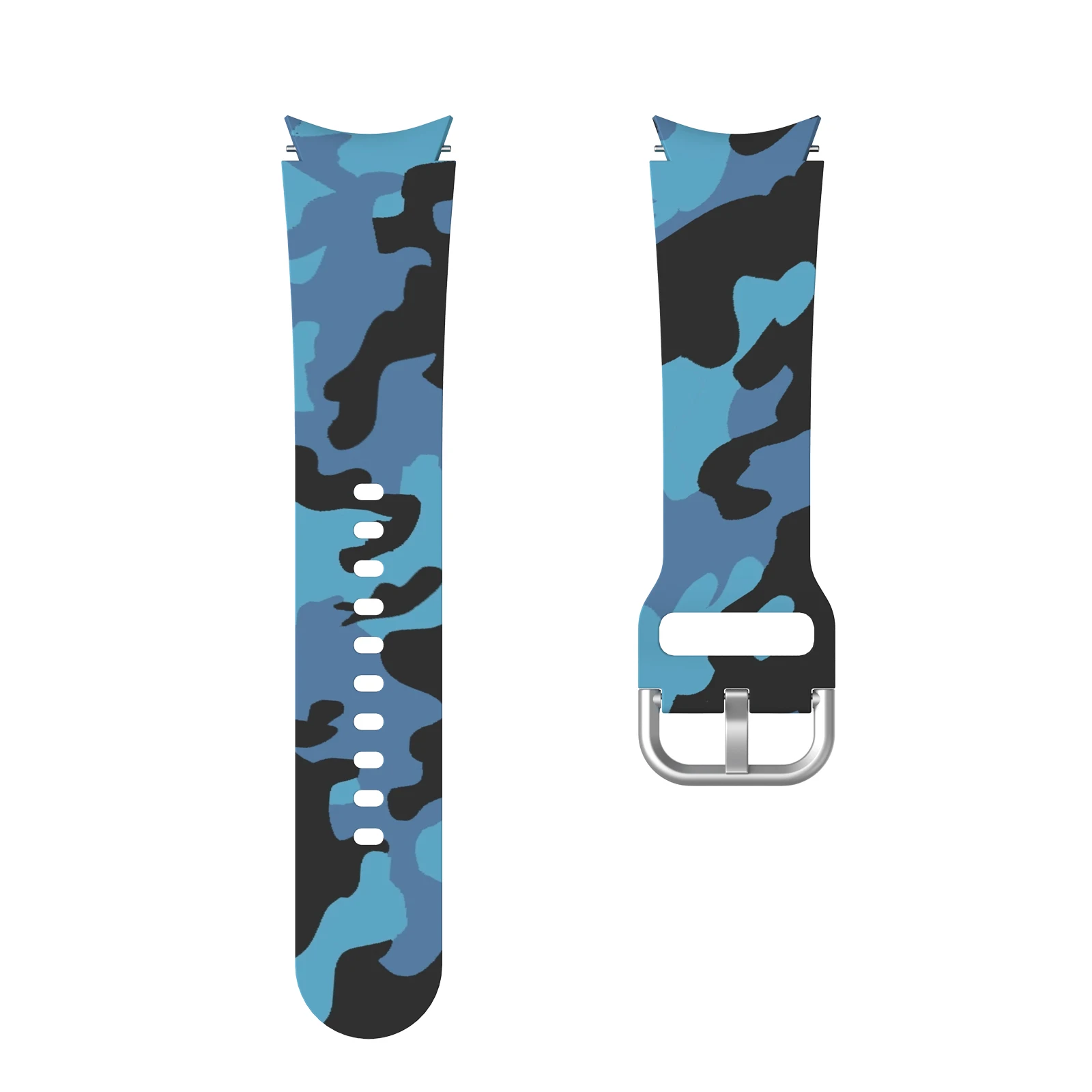 Ремешок силиконовый с принтом для Samsung Galaxy Watch 6 5 4 40 мм 44 мм, браслет для Galaxy Watch 6 Classic 43 мм 47 мм 5 Pro 45 мм