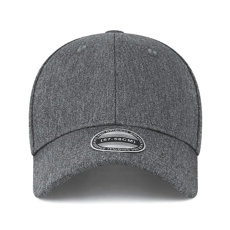 Custom Logo Vintage Solid Blank Closed Back Baseball Cap Sun Protection No Exposed Head All Seasons Unisex Outdoor Adjustable