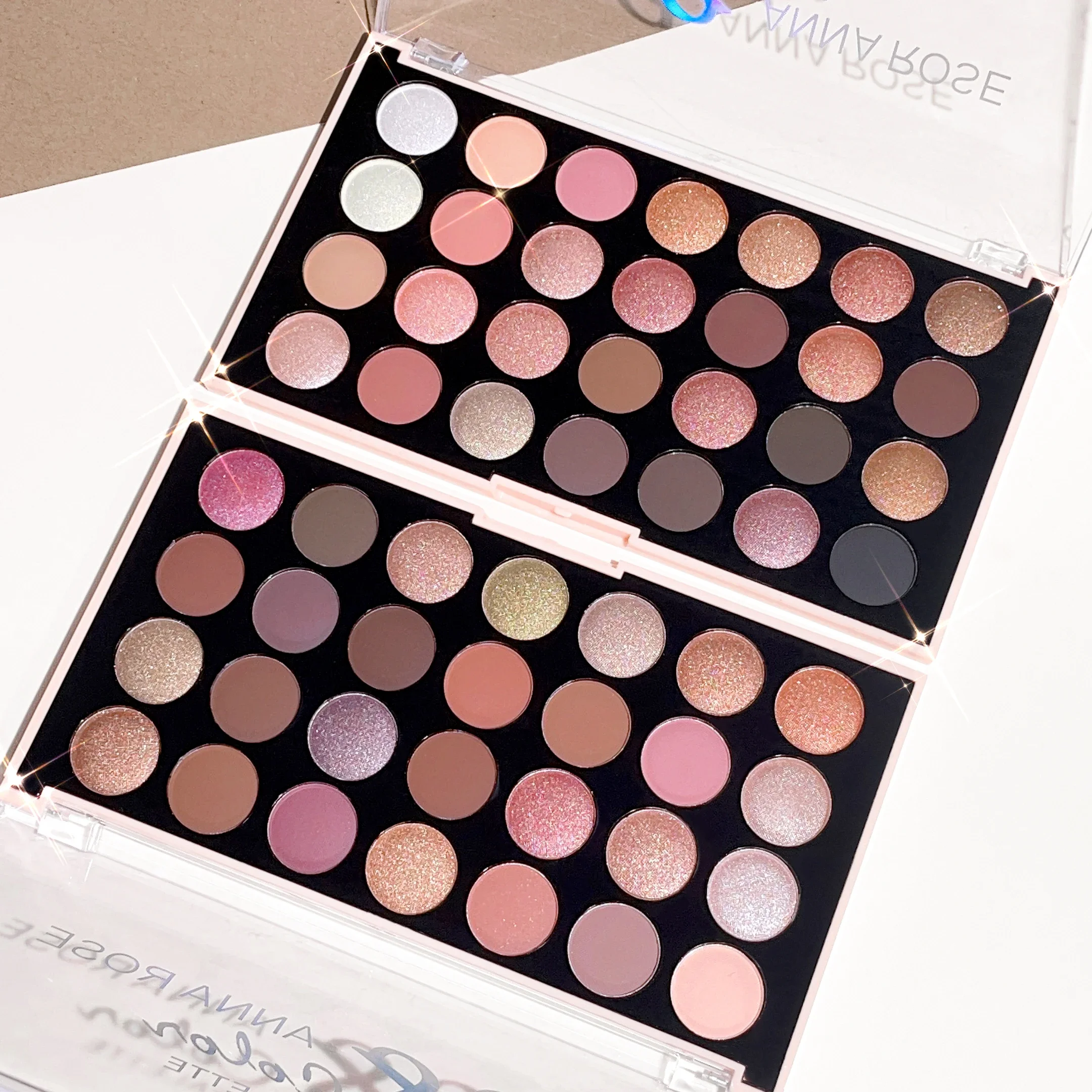 Paleta de sombras de ojos de 28 colores, mate nacarado, tonos terrosos, no se desvanecen fácilmente, paleta de sombras de ojos multicolor asequible