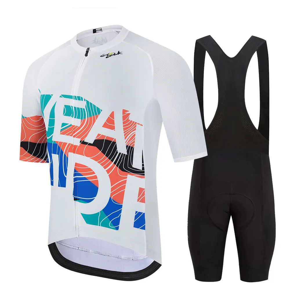 

RAUDAX Men's Cycling Jersey Set Summer Short Sleeved Road bike clothing Breathable quick dry Cycling set Maillot Ciclismo Hombre