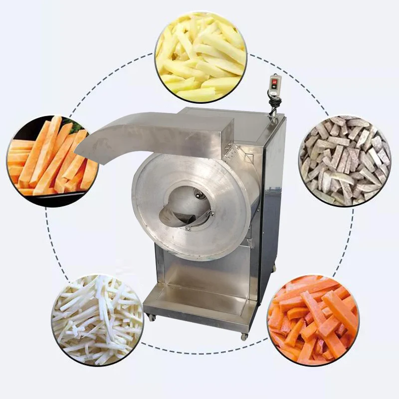Commercial carrot potato shredding machine French fries cutting machine Sweet potato Strip cutting machine vegetable cutter