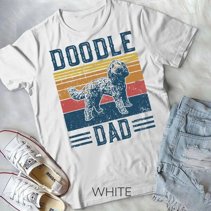 Camiseta Unisex divertida Vintage Doodle Dad Aussie Doodle Goldendoodle para hombre