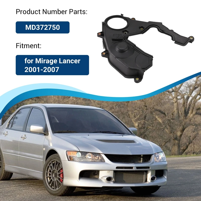 Car Front Lower Timing Belt Cover MD372750 For Mitsubishi Mirage Lancer 2001-2007 Timing Belt Accessories