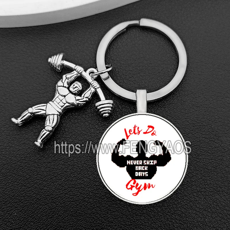 GYM Key Chains House for Bodybuilder I Love Weightlifting Key Holder for Keys Sport Keychains Gift for Fitness Enthusiasts