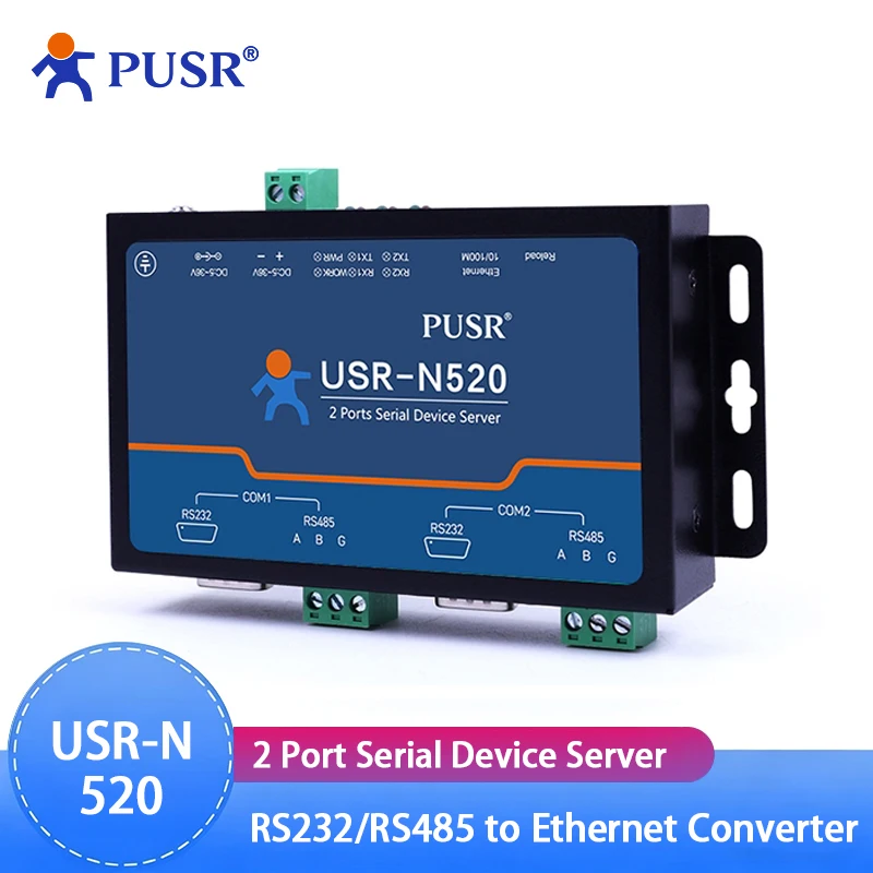 

RS232 RS485 Industrial Serial to Ethernet Converter with Modbus gateway