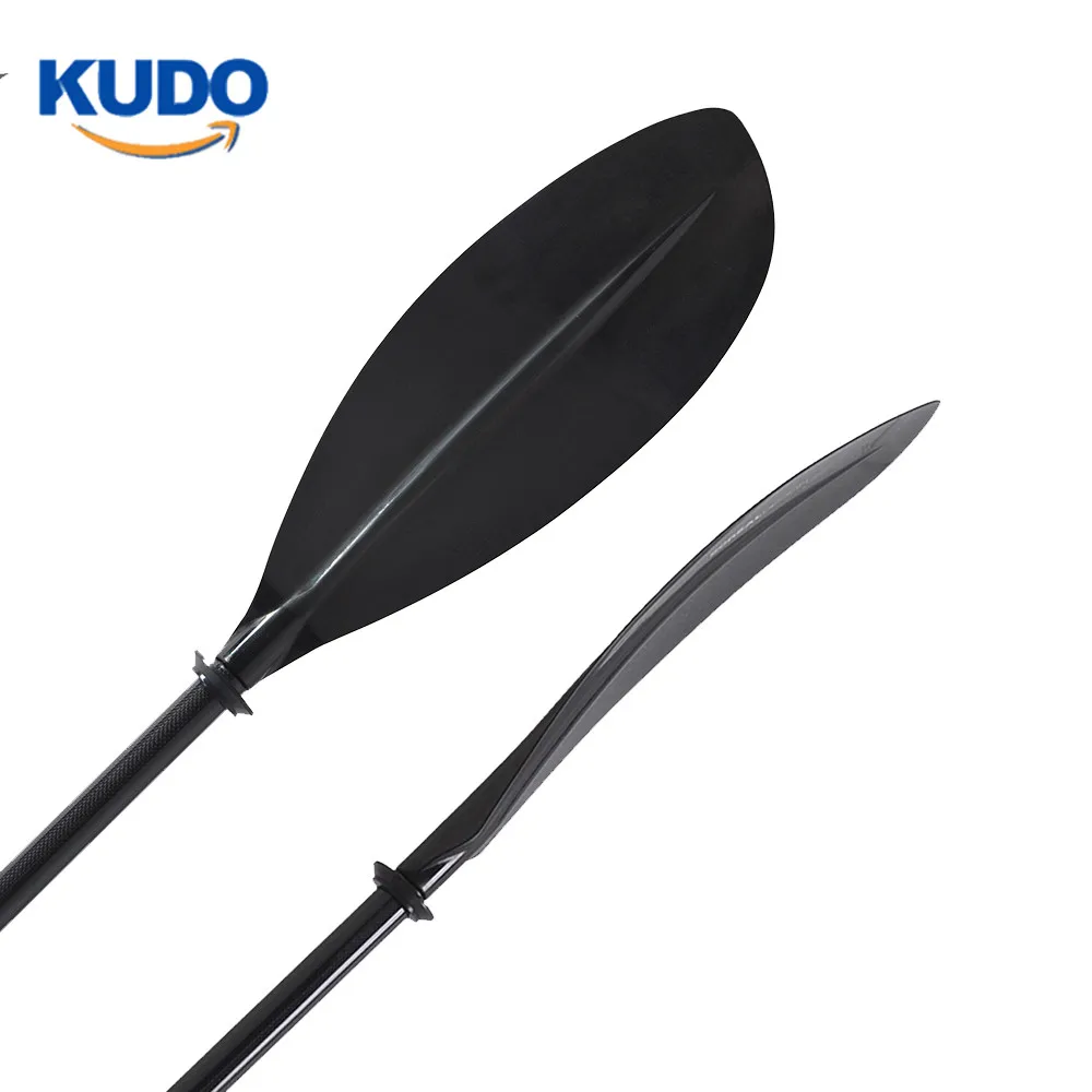 

Durability and Lightweight Ovalized Carbon Fiber Shaft Kayak Paddle Fiberglass Blade