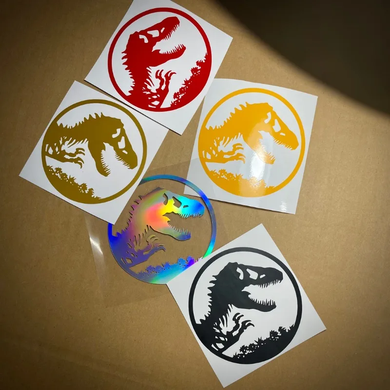عصر الديناصور لاقط ملصق حائط من الفينيل زجاج الجانب نافذة الجسم تعديل شخصية لاتيه ملصق سيارة مقاوم للماء
