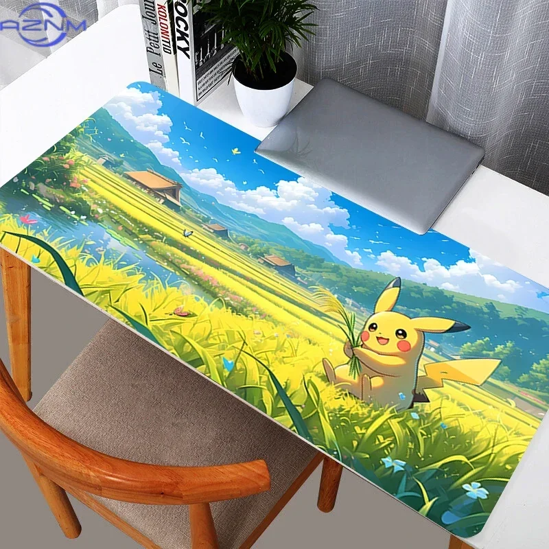Pokemon Pikachu Mouse Pads Anime Gaming Accessories Varmilo Keyboard Desk Mat Gabinete Gamer Carpet Mousepad Mouse Mats