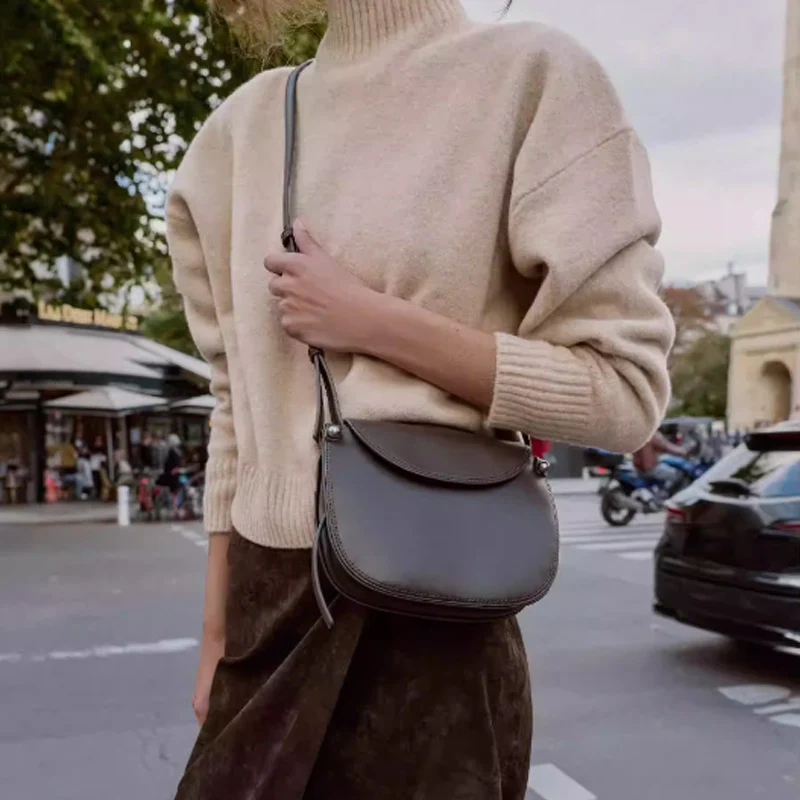 

Новая модная мини-сумка 2026 года с внутренним отделением на молнии, женская сумка через плечо с откидной крышкой, повседневная сумка для города