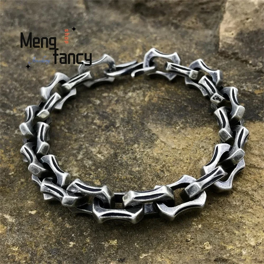 

Vintage Buckle Keel Bracelet Fashion Couples Domineering Classic Handsome Charm Exquisite High-grade Luxury Quality Fine Jewelry