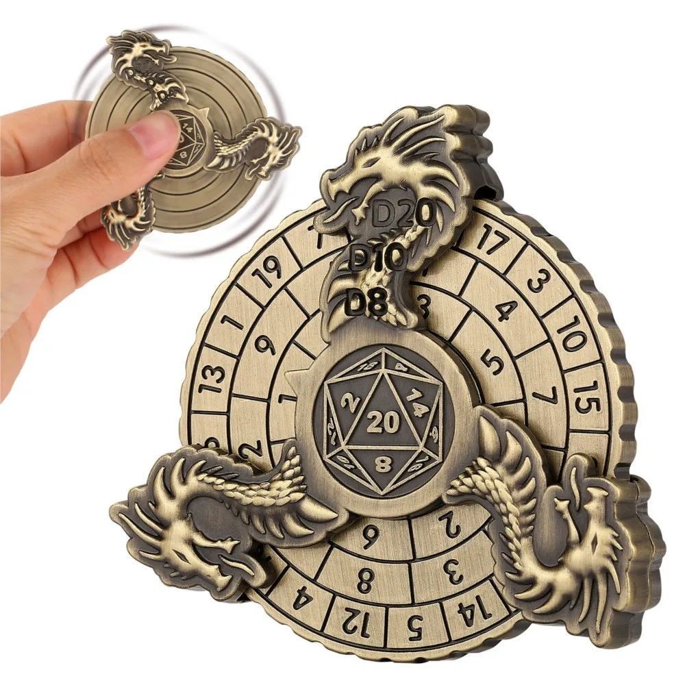 دوار النرد المعدني DND 7 في 1، مناسب لمشغلات الألعاب DND Dungeons & Dragons