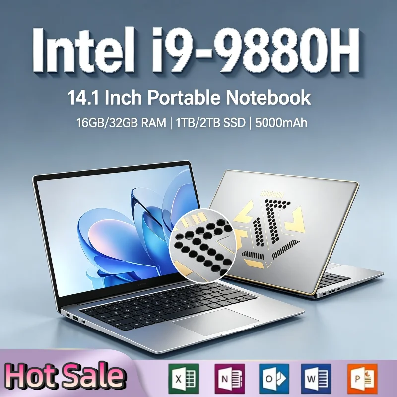 Home Office Windows 11 - Laptop Sottile Intel Core i9 9880H
