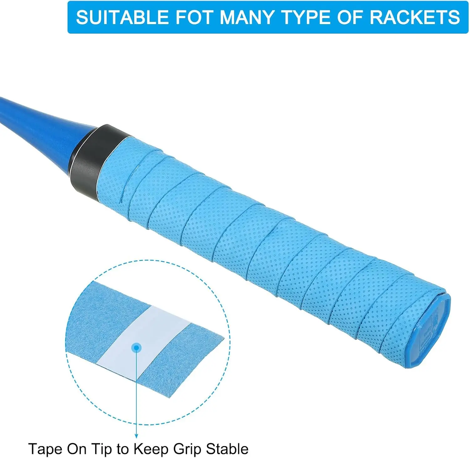 المضادة للانزلاق الرياضة على شريط لحام التنس Overgrips العصابة مضرب بدمنتون السيطرة عرق الفرقة الصيد قضبان الفرقة