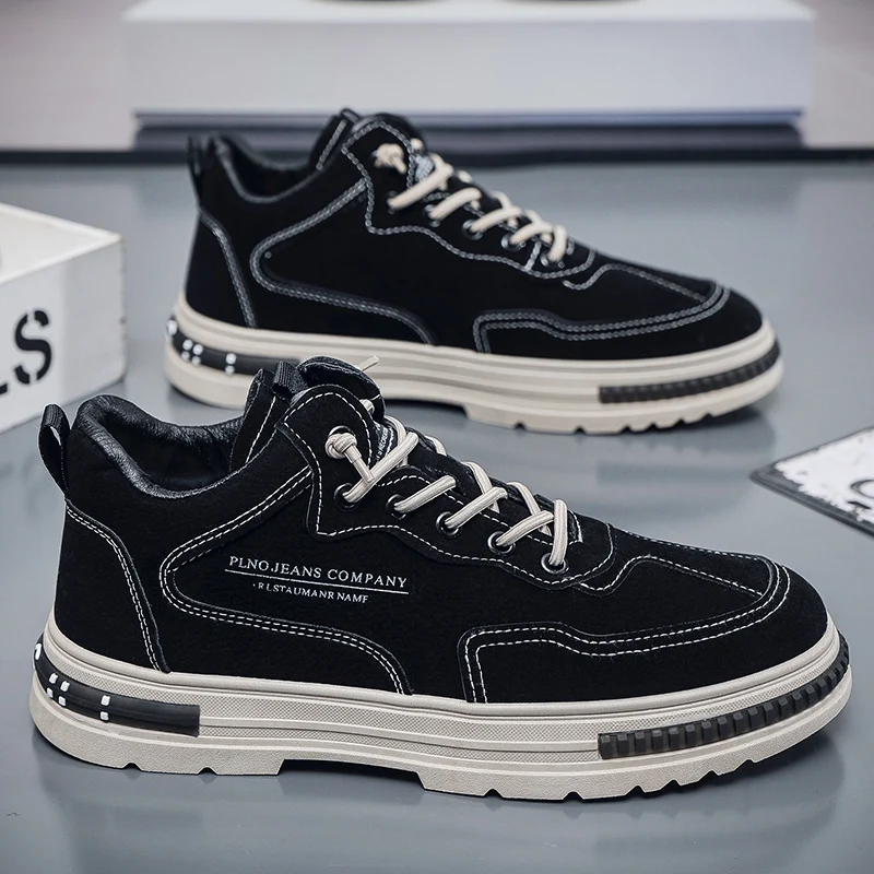 

Mens Spring Work Shoes Breathable Non Slip Casual Shoes Lightweight Outdoor Fashion Sneakers Comfortable Walking Flats