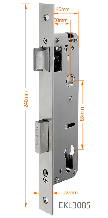 Customize faceplate 3085 3585 lock body 4585 mortise For Wooden Steel door Work with smart door lock