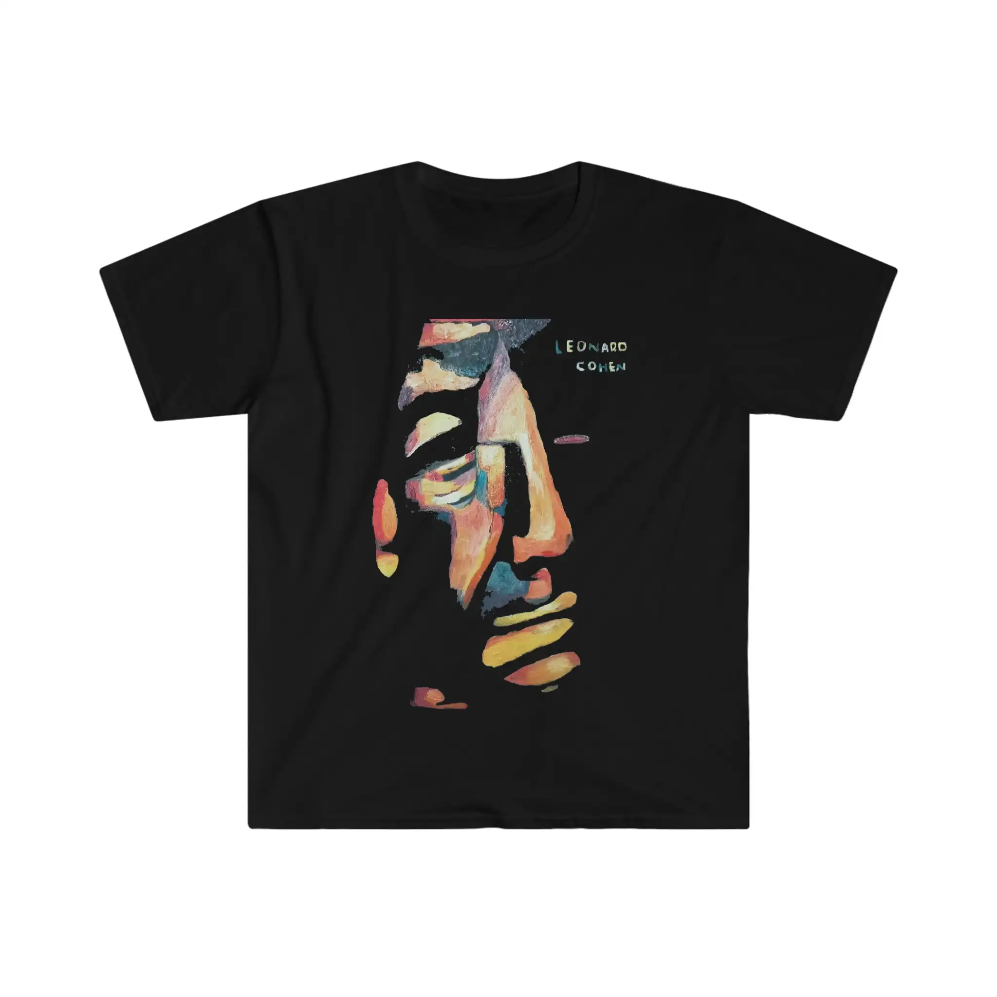 Leonard Cohen Original Portrait Painting Short-Sleeve Unisex T-Shirt