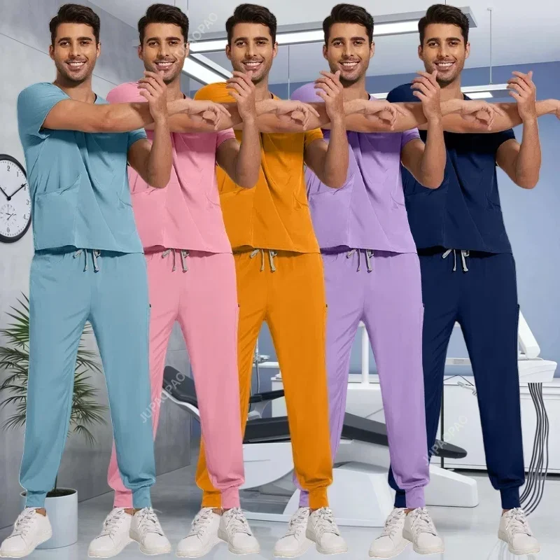 

Wholesale Price Doctor Nurse Scrubs Set Medical Uniforms Women Jogger Set Hospital Accessories Operating Room Surgical Workwear