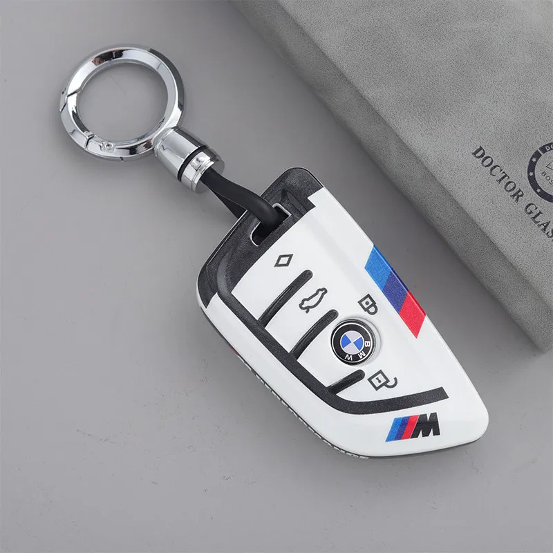 Car Key Case Cover Bag For Bmw F20 G20 G30 X1 X3 X4 X5 G05 X6 X7 G11 F15 F16 G01 G02 F48 Accessories Holder Shell Keychain view 4