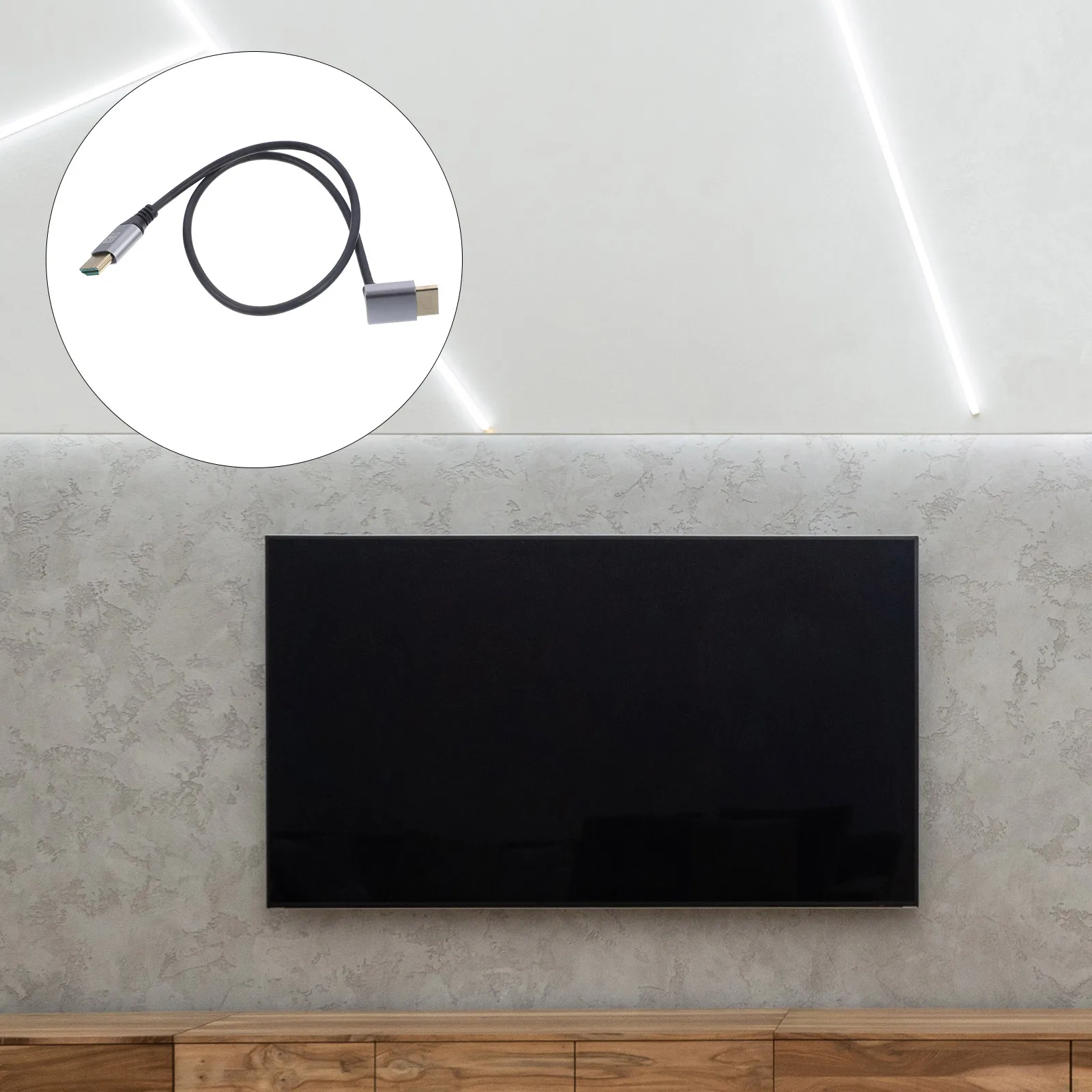 

High-definition Connection Cable Computer Cables Data Set Cord Monitor Black