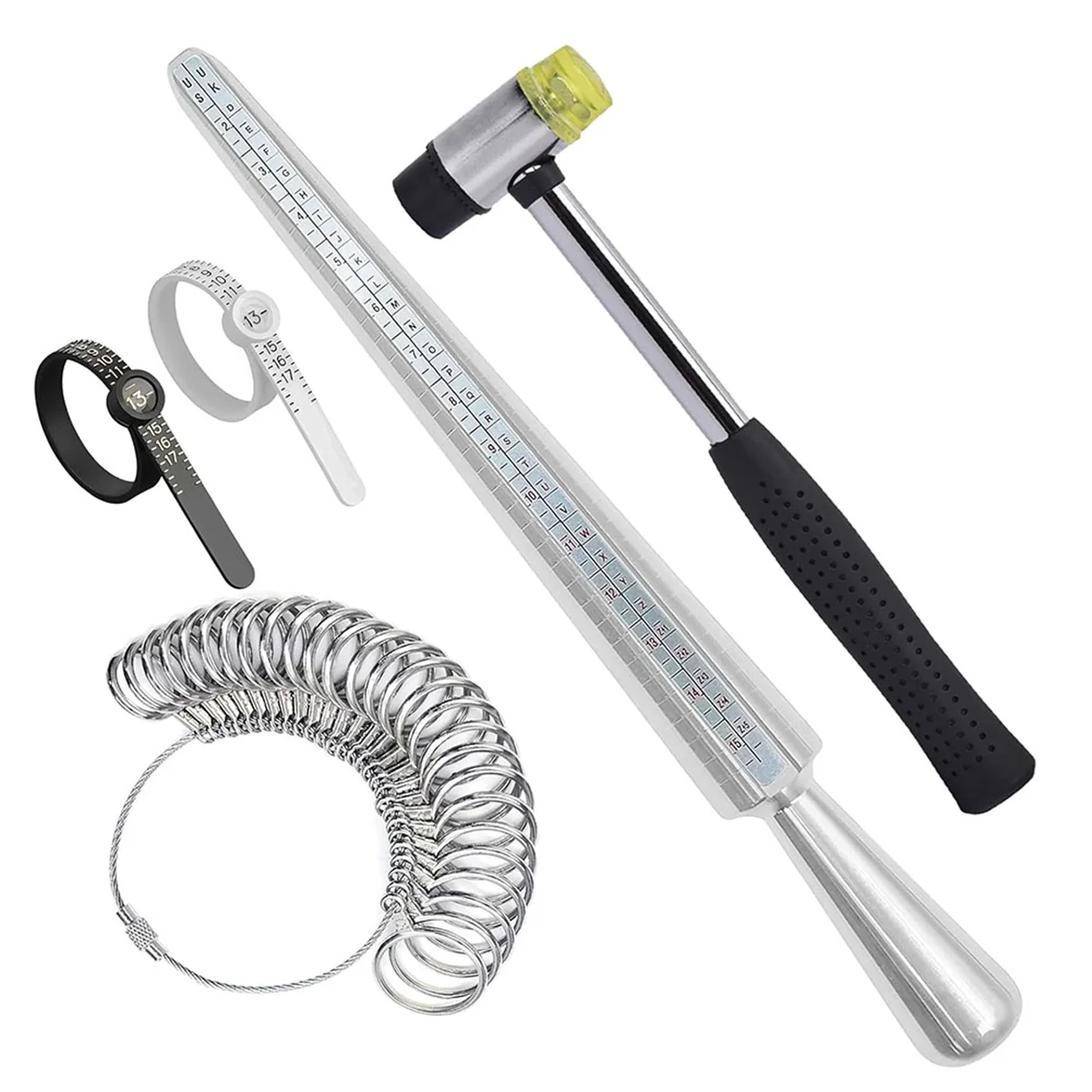

CXZD-Metal Mandrel Ring Sizer Finger Size Rod Wire Wrap Ring Tool