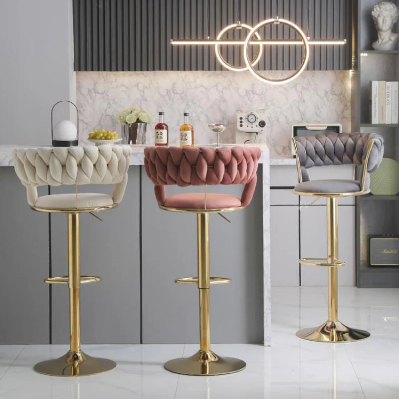 

Luxury Modern Bar Stools Nordic Office Kitchen Chair Office Design Home Comfort Sedie Sala Da Pranzo Interior Decoration