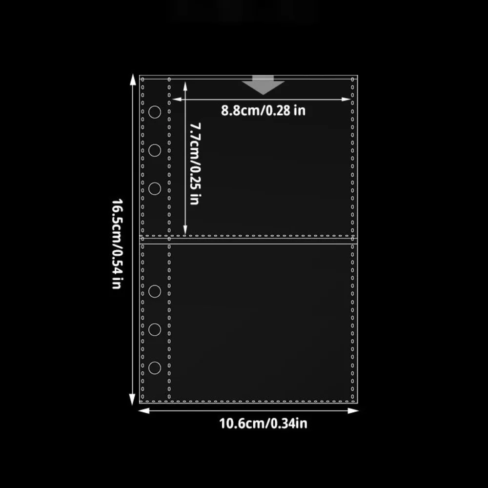 Inner Page Card Binder A6 Photocard Binder Sheets Transparent PP Acid Free Multiple Pockets Sleeve Photo Album Refill Pages