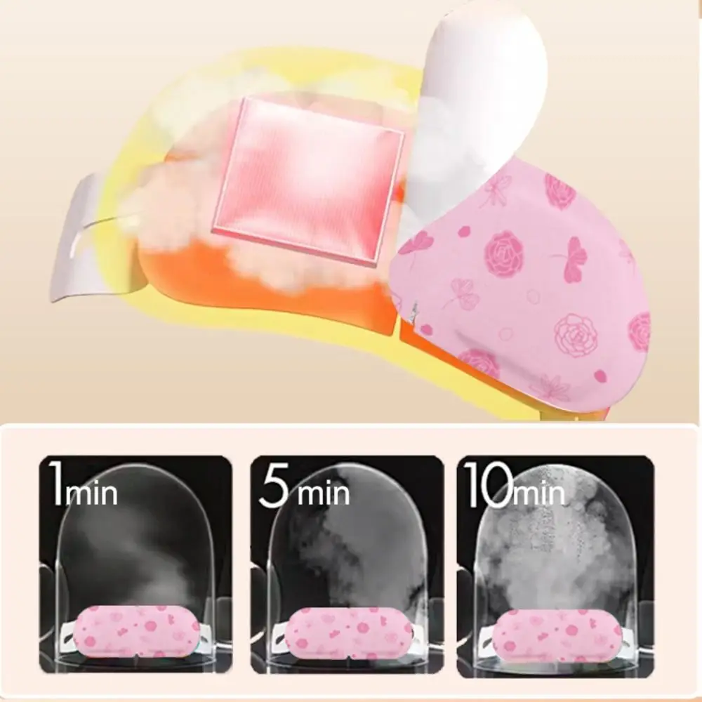 

10 шт., паровые маски для глаз с повязкой на глаза, снимающие усталость глаз, уход за глазами, одноразовые повязки на глаза, горячий компресс, повязка на глаз с подогревом