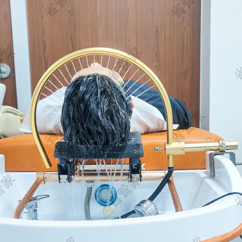 Shampoo bed Waterfall shower Shampoo bed Waterfall shower head Tee Thai head treatment bed Water circulation