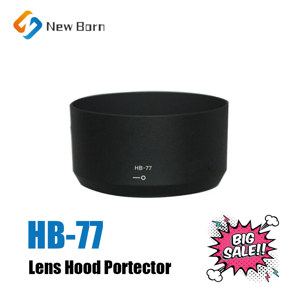 HB-77 HB77 Bayonet Mount Lens Hood Protector Plastic Black 58mm for Nikon AF-P DX Nikkor 70-300mm f/4.5-6.3G Camera Accessories